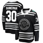 Fanatics Branded Chicago Blackhawks 30 Murray Bannerman Black 2019 Winter Classic Breakaway Youth NHL Jersey