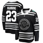 Fanatics Branded Chicago Blackhawks 23 Brandon Manning Black 2019 Winter Classic Breakaway Youth NHL Jersey