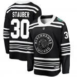 Fanatics Branded Chicago Blackhawks 30 Jaxson Stauber Black 2019 Winter Classic Breakaway Youth NHL Jersey