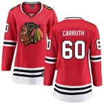 Fanatics Branded Chicago Blackhawks 60 Mac Carruth Red Breakaway Home Women's NHL Jersey