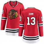Fanatics Branded Chicago Blackhawks 13 Max Domi Red Breakaway Home Women's NHL Jersey