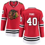Fanatics Branded Chicago Blackhawks 40 Darren Pang Red Breakaway Home Women's NHL Jersey