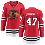 Fanatics Branded Chicago Blackhawks 47 John Quenneville Red ized Breakaway Home Women's NHL Jersey