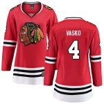 Fanatics Branded Chicago Blackhawks 4 Elmer Vasko Red Breakaway Home Women's NHL Jersey