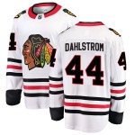 Fanatics Branded Chicago Blackhawks 44 John Dahlstrom White Breakaway Away Youth NHL Jersey