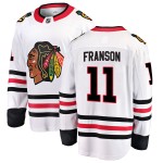 Fanatics Branded Chicago Blackhawks 11 Cody Franson White Breakaway Away Youth NHL Jersey