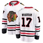 Fanatics Branded Chicago Blackhawks 17 Kenny Wharram White Breakaway Away Youth NHL Jersey