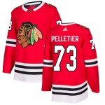 Adidas Chicago Blackhawks 73 Will Pelletier Authentic Red Home Youth NHL Jersey