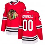 Adidas Chicago Blackhawks 00 Clark Griswold Authentic Red Home Youth NHL Jersey