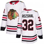 Adidas Chicago Blackhawks 32 Michal Rozsival Authentic White Away Youth NHL Jersey