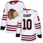 Adidas Chicago Blackhawks 10 Patrick Sharp Authentic White Away Women's NHL Jersey