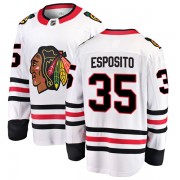 Fanatics Branded Chicago Blackhawks 35 Tony Esposito White Breakaway Away Men's NHL Jersey