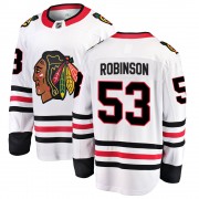 Fanatics Branded Chicago Blackhawks 53 Buddy Robinson White Breakaway Away Men's NHL Jersey