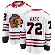Fanatics Branded Chicago Blackhawks 72 Alex Vlasic White Breakaway Away Men's NHL Jersey