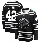 Fanatics Branded Chicago Blackhawks 42 Nolan Allan Black 2019 Winter Classic Breakaway Men's NHL Jersey