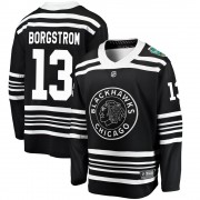 Fanatics Branded Chicago Blackhawks 13 Henrik Borgstrom Black 2019 Winter Classic Breakaway Men's NHL Jersey