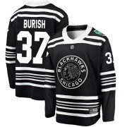 Fanatics Branded Chicago Blackhawks 37 Adam Burish Black 2019 Winter Classic Breakaway Men's NHL Jersey