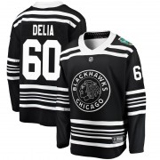 Fanatics Branded Chicago Blackhawks 60 Collin Delia Black 2019 Winter Classic Breakaway Men's NHL Jersey