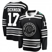 Fanatics Branded Chicago Blackhawks 17 Jason Dickinson Black 2019 Winter Classic Breakaway Men's NHL Jersey