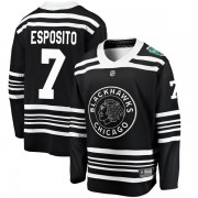 Fanatics Branded Chicago Blackhawks 7 Phil Esposito Black 2019 Winter Classic Breakaway Men's NHL Jersey