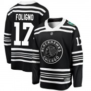 Fanatics Branded Chicago Blackhawks 17 Nick Foligno Black 2019 Winter Classic Breakaway Men's NHL Jersey