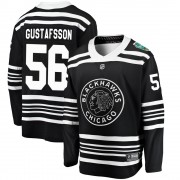 Fanatics Branded Chicago Blackhawks 56 Erik Gustafsson Black 2019 Winter Classic Breakaway Men's NHL Jersey