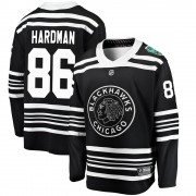 Fanatics Branded Chicago Blackhawks 86 Mike Hardman Black 2019 Winter Classic Breakaway Men's NHL Jersey