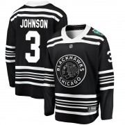 Fanatics Branded Chicago Blackhawks 3 Jack Johnson Black 2019 Winter Classic Breakaway Men's NHL Jersey
