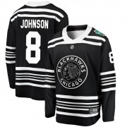 Fanatics Branded Chicago Blackhawks 8 Jack Johnson Black 2019 Winter Classic Breakaway Men's NHL Jersey