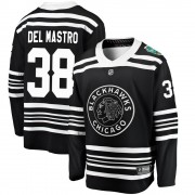 Fanatics Branded Chicago Blackhawks 38 Ethan Del Mastro Black 2019 Winter Classic Breakaway Men's NHL Jersey