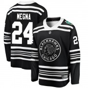 Fanatics Branded Chicago Blackhawks 24 Jaycob Megna Black 2019 Winter Classic Breakaway Men's NHL Jersey