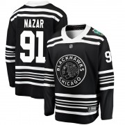 Fanatics Branded Chicago Blackhawks 91 Frank Nazar Black 2019 Winter Classic Breakaway Men's NHL Jersey