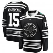 Fanatics Branded Chicago Blackhawks 15 Eric Nesterenko Black 2019 Winter Classic Breakaway Men's NHL Jersey