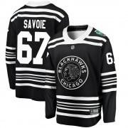 Fanatics Branded Chicago Blackhawks 67 Samuel Savoie Black 2019 Winter Classic Breakaway Men's NHL Jersey