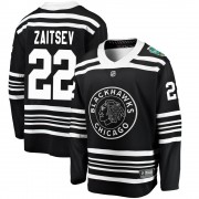 Fanatics Branded Chicago Blackhawks 22 Nikita Zaitsev Black 2019 Winter Classic Breakaway Men's NHL Jersey