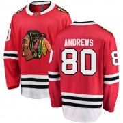 Fanatics Branded Chicago Blackhawks 80 Zach Andrews Red Breakaway Home Youth NHL Jersey