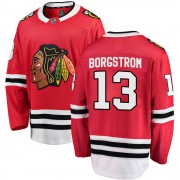 Fanatics Branded Chicago Blackhawks 13 Henrik Borgstrom Red Breakaway Home Youth NHL Jersey