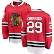 Fanatics Branded Chicago Blackhawks 29 Drew Commesso Red Breakaway Home Youth NHL Jersey