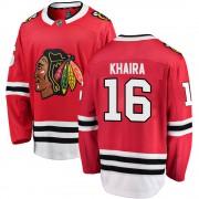Fanatics Branded Chicago Blackhawks 16 Jujhar Khaira Red Breakaway Home Youth NHL Jersey