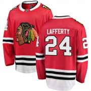 Fanatics Branded Chicago Blackhawks 24 Sam Lafferty Red Breakaway Home Youth NHL Jersey