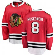 Fanatics Branded Chicago Blackhawks 8 Terry Ruskowski Red Breakaway Home Youth NHL Jersey