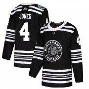 Adidas Chicago Blackhawks 4 Seth Jones Authentic Black 2019 Winter Classic Men's NHL Jersey