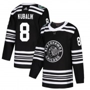 Adidas Chicago Blackhawks 8 Dominik Kubalik Authentic Black 2019 Winter Classic Men's NHL Jersey