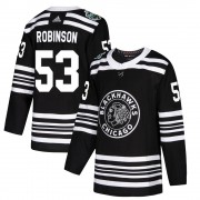 Adidas Chicago Blackhawks 53 Buddy Robinson Authentic Black 2019 Winter Classic Men's NHL Jersey
