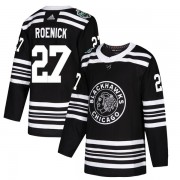 Adidas Chicago Blackhawks 27 Jeremy Roenick Authentic Black 2019 Winter Classic Men's NHL Jersey
