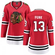 Fanatics Branded Chicago Blackhawks 13 CM Punk Red Home Breakaway Women's NHL Jersey