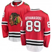 Fanatics Branded Chicago Blackhawks 89 Andreas Athanasiou Red Breakaway Home Men's NHL Jersey
