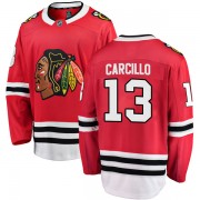Fanatics Branded Chicago Blackhawks 13 Daniel Carcillo Red Breakaway Home Men's NHL Jersey