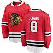 Fanatics Branded Chicago Blackhawks 8 Ryan Donato Red Breakaway Home Men's NHL Jersey