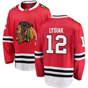 Fanatics Branded Chicago Blackhawks 12 Tom Lysiak Red Breakaway Home Men's NHL Jersey